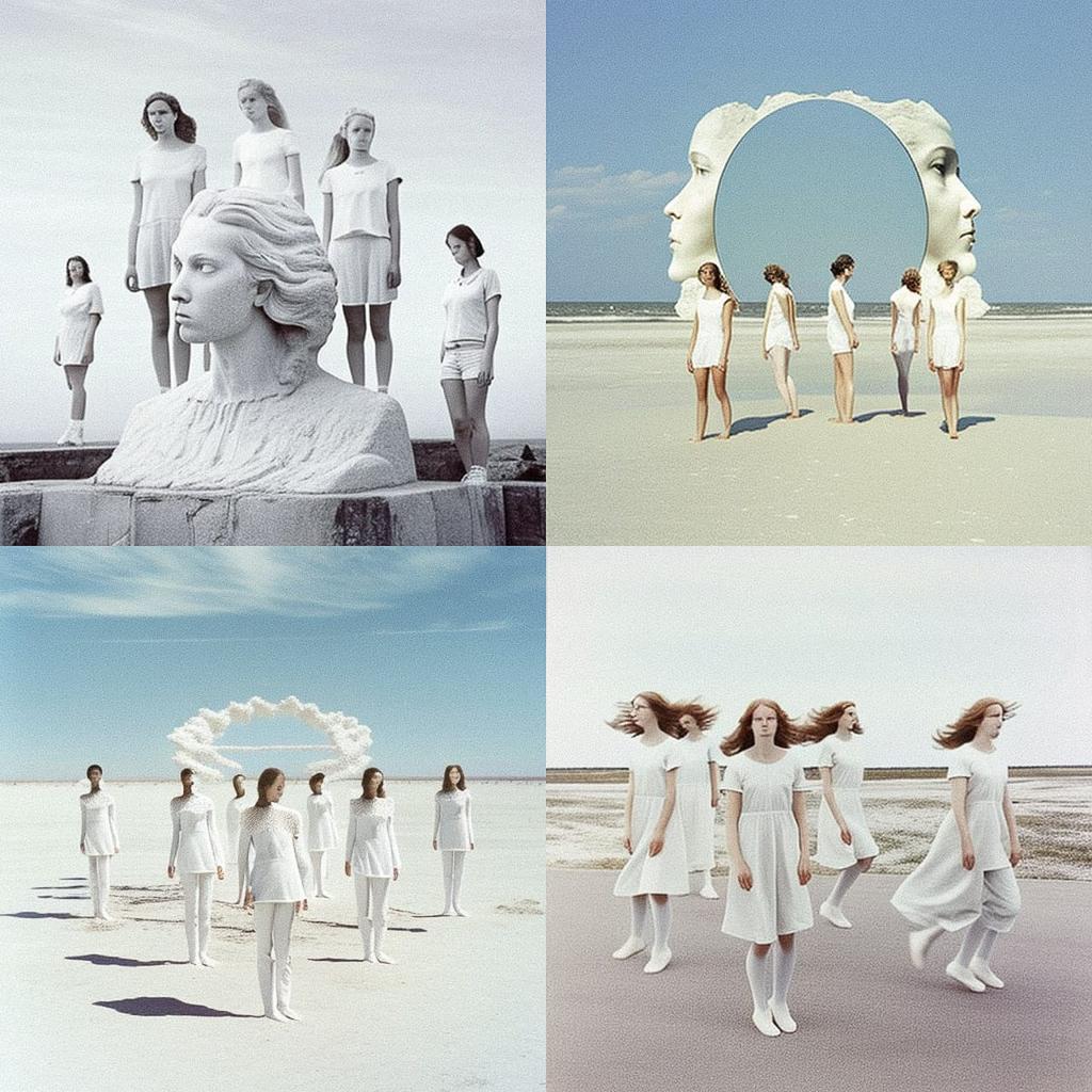 Eleanor Antin style, Midjourney V4, render 1 of 4