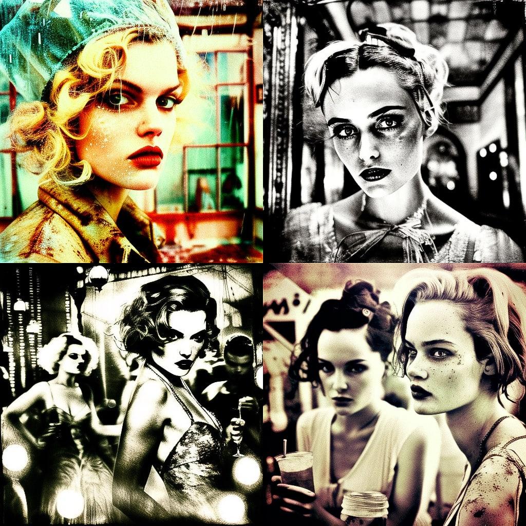 Ellen von Unwerth style, Midjourney V4, render 1 of 4
