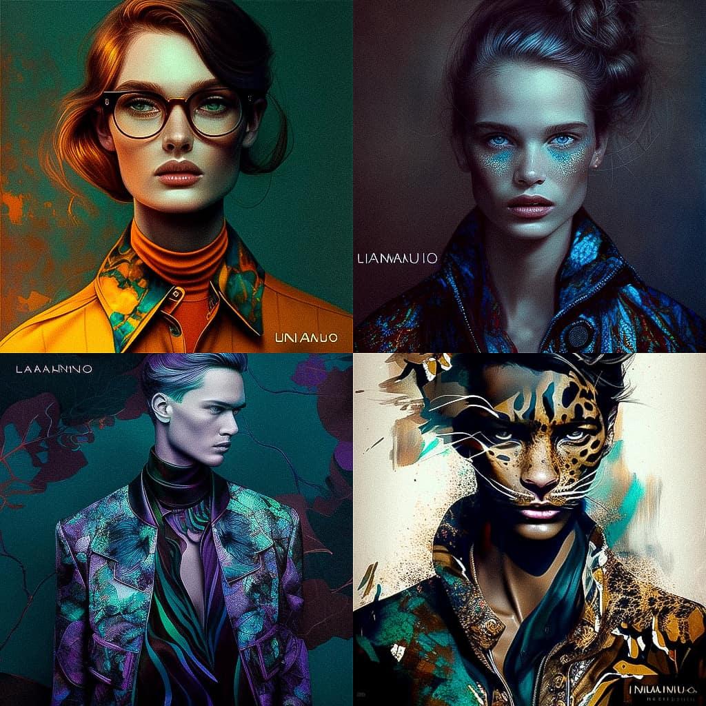 Emanuel Ungaro style, Midjourney V4, render 1 of 4