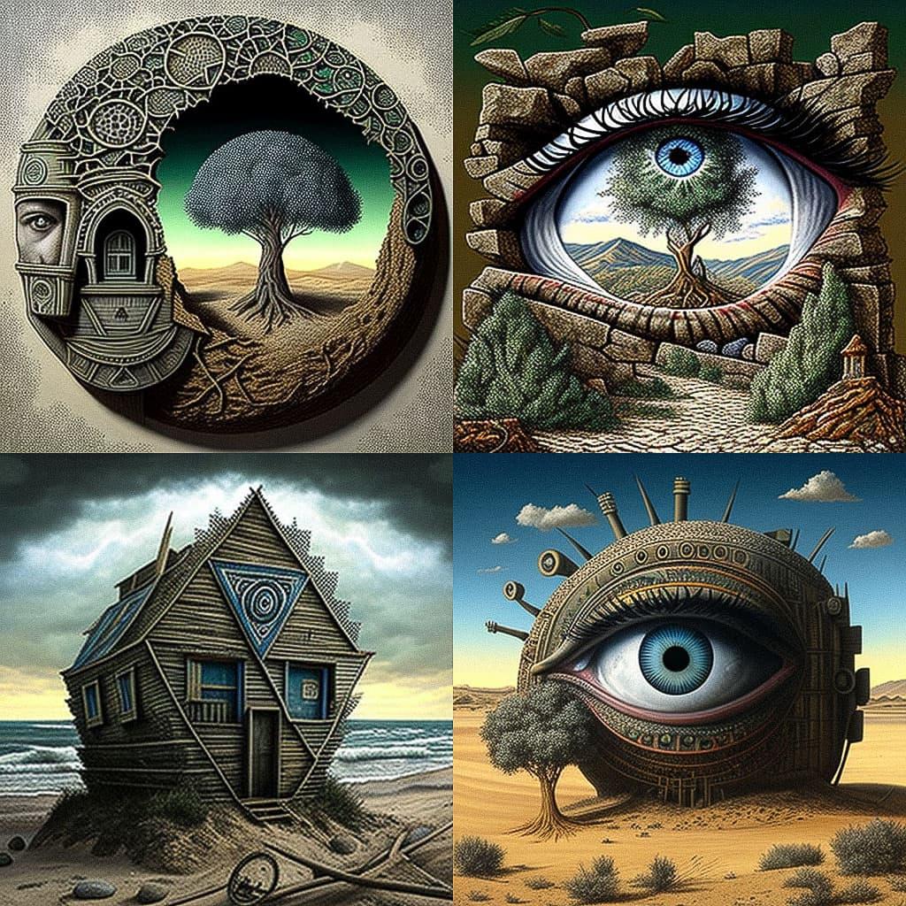 Emek style, Midjourney V4, render 1 of 4