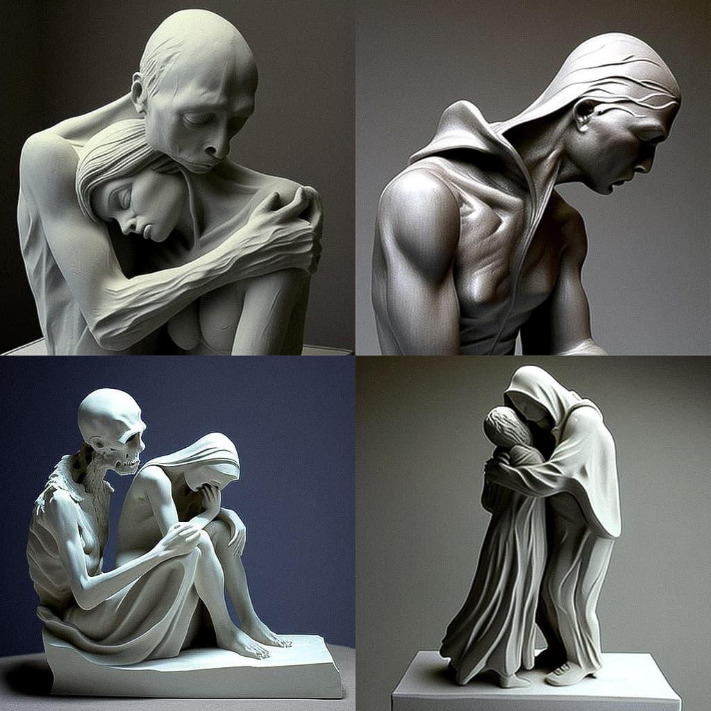 Emil Alzamora style, Midjourney V4, render 1 of 4