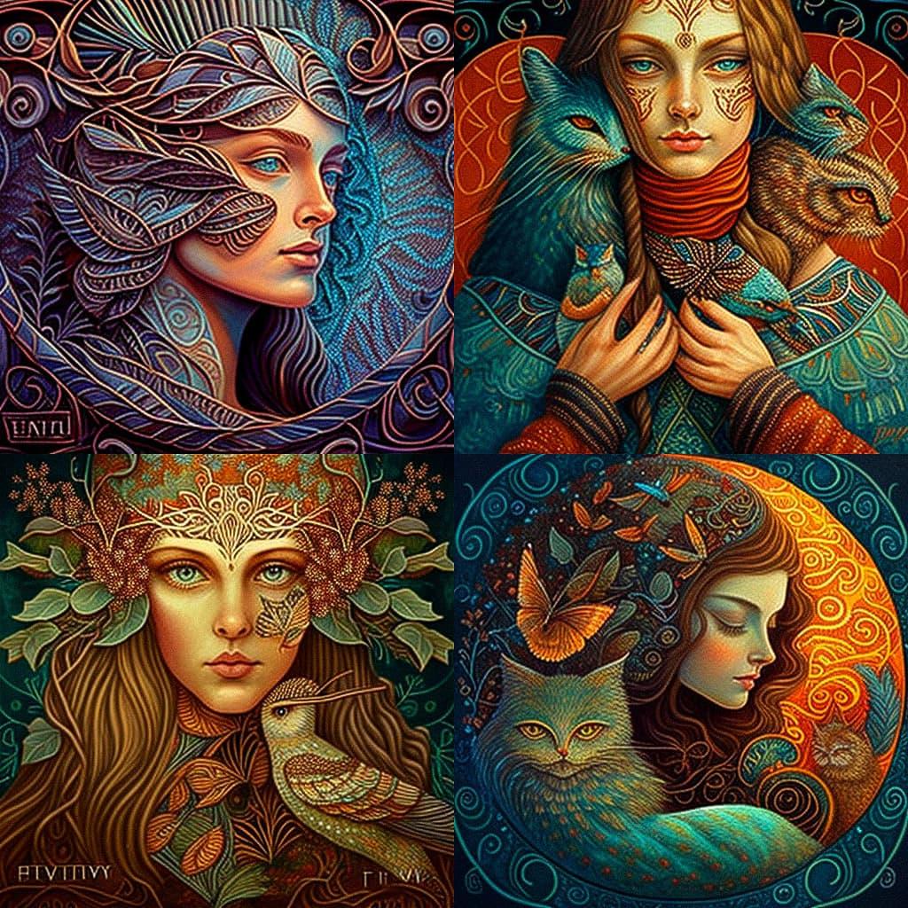 Emily Balivet style, Midjourney V4, render 1 of 4
