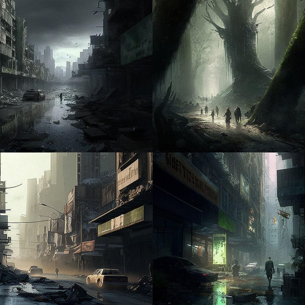 Emmanuel Lubezki style, Midjourney V4, render 1 of 4