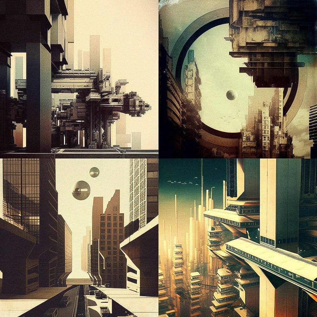 Erik Nitsche style, Midjourney V4, render 1 of 4