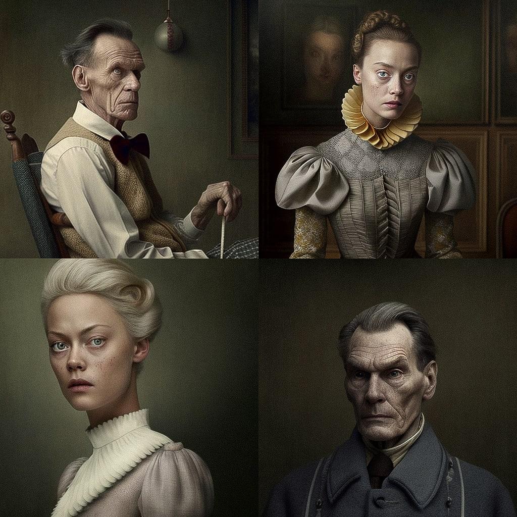 Erwin Olaf style, Midjourney V4, render 1 of 4