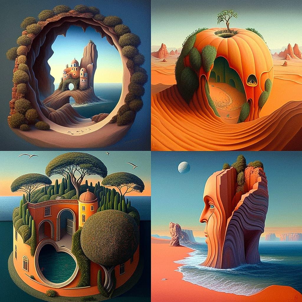 Evgeni Gordiets style, Midjourney V4, render 1 of 4