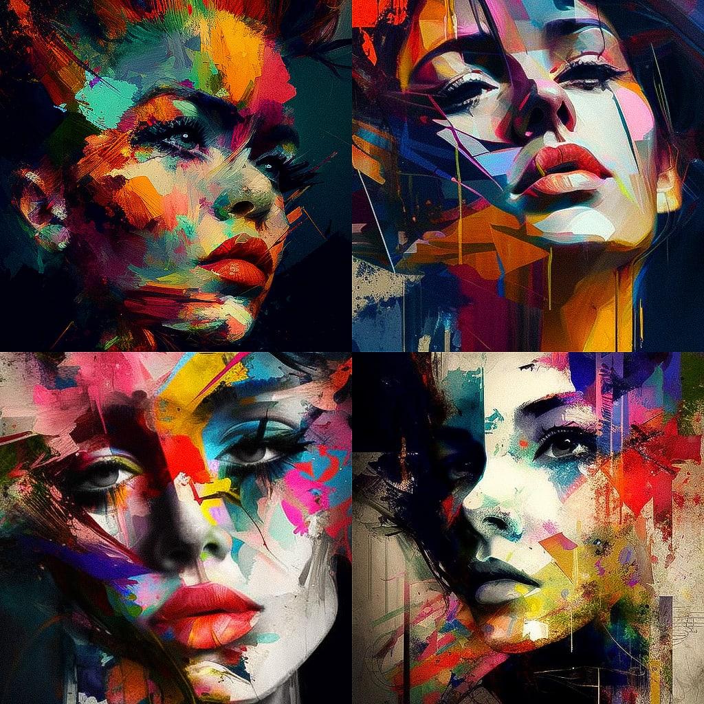 Expressionism style, Midjourney V4, render 1 of 4
