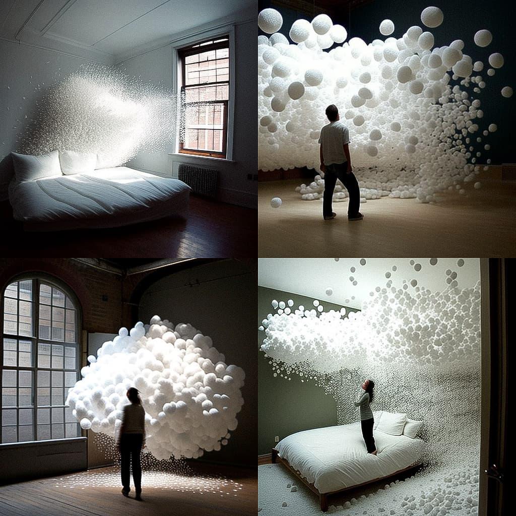 Felix Gonzalez-Torres style, Midjourney V4, render 1 of 4
