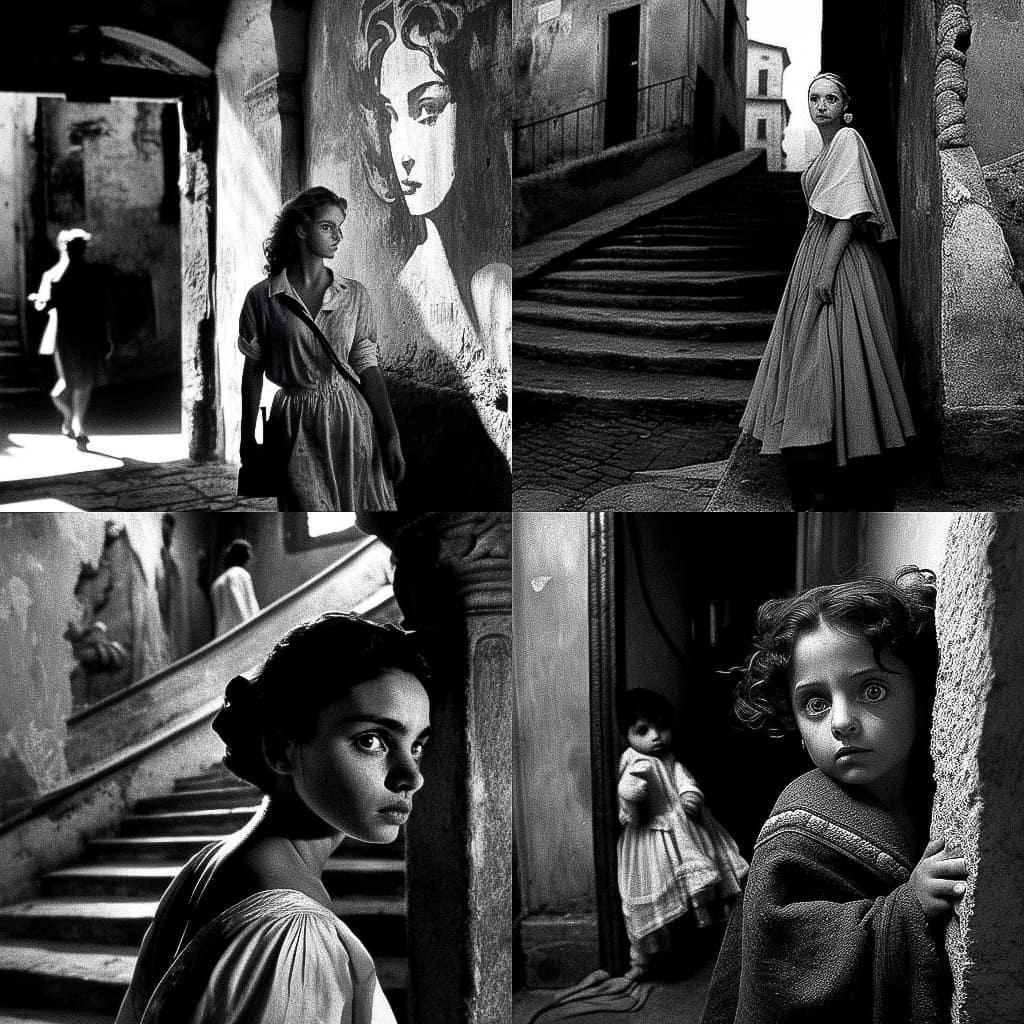 Ferdinando Scianna style, Midjourney V4, render 1 of 4