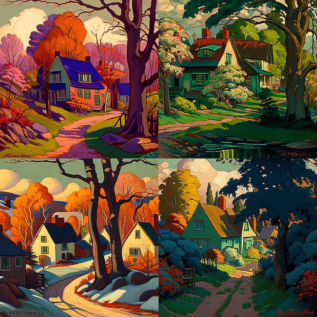Fern Isabel Coppedge style, Midjourney V4, render 1 of 4