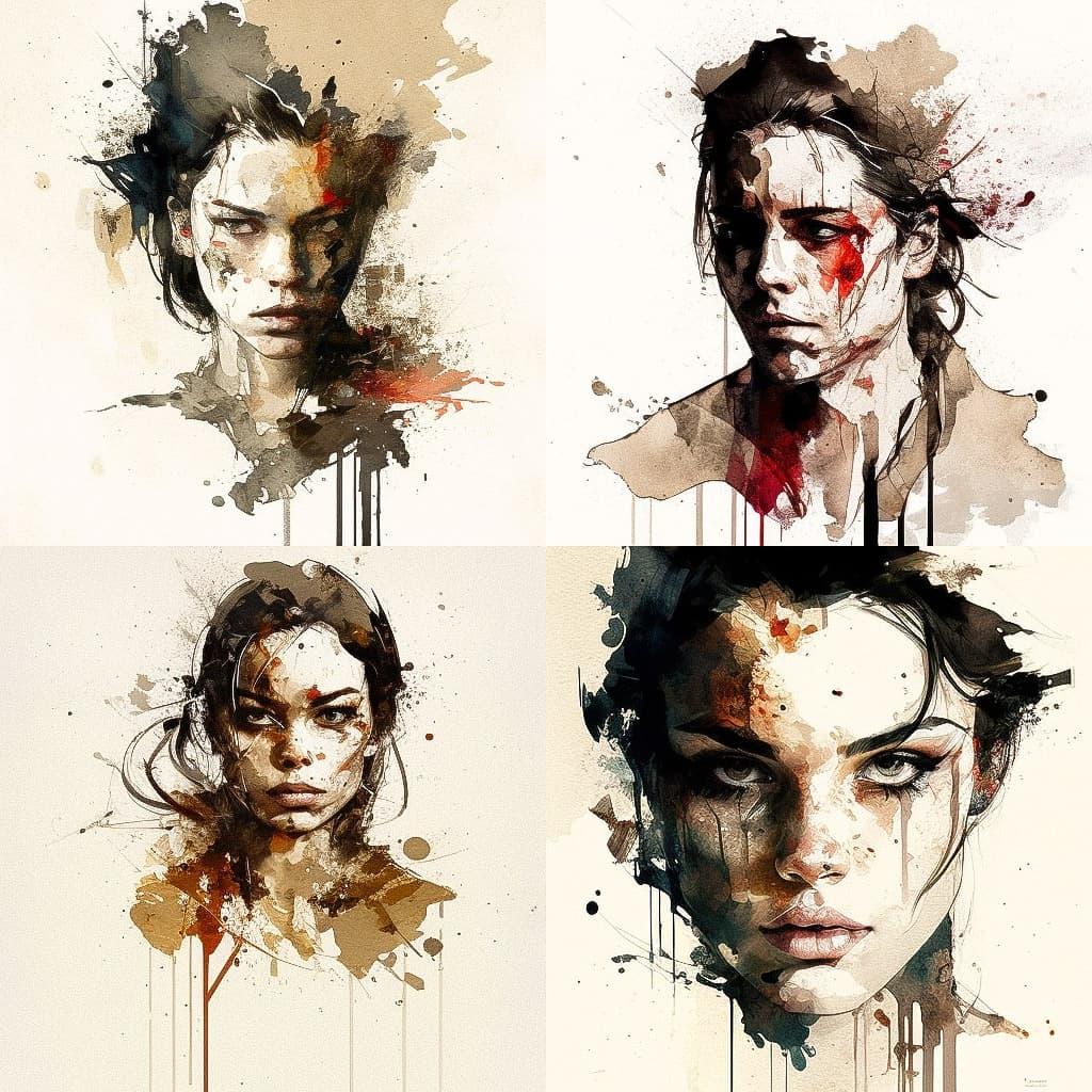 Florian Nicolle style, Midjourney V4, render 1 of 4