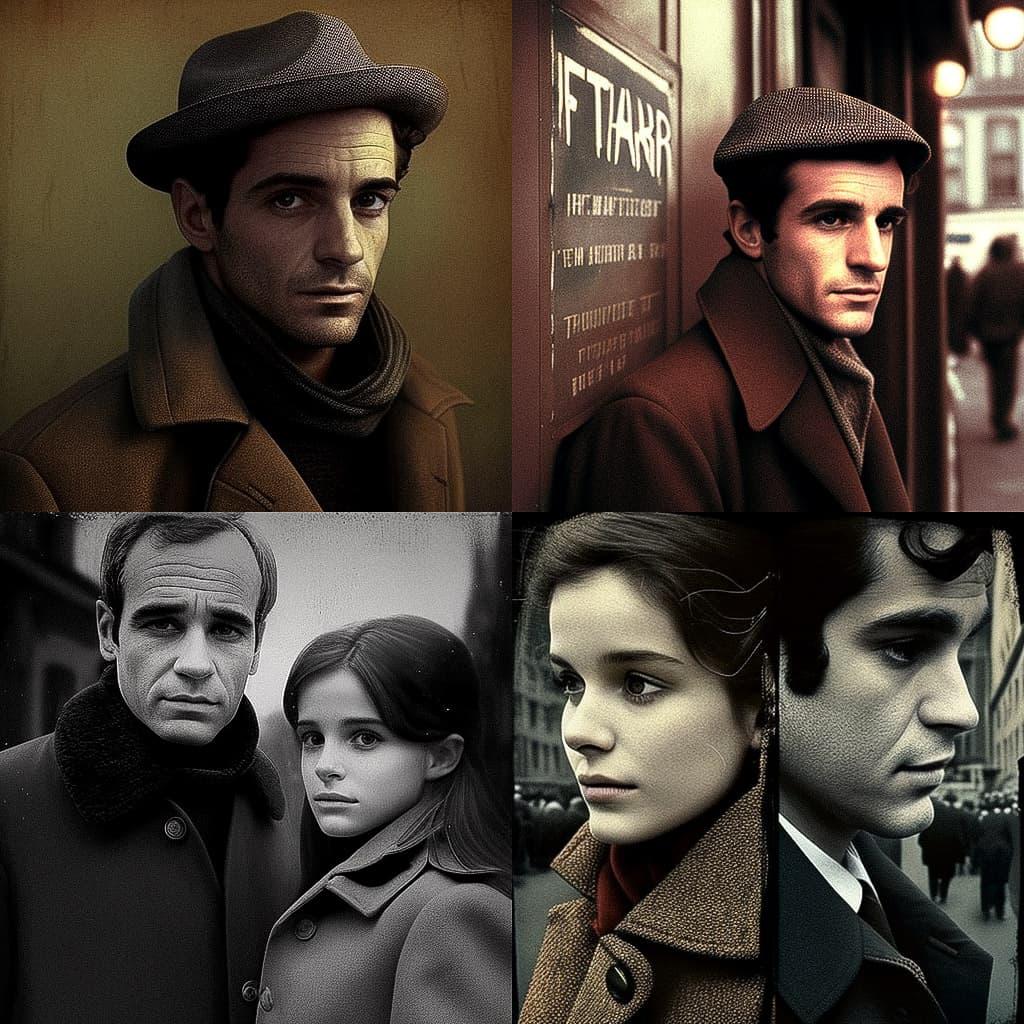 Francois Truffaut style, Midjourney V4, render 1 of 4