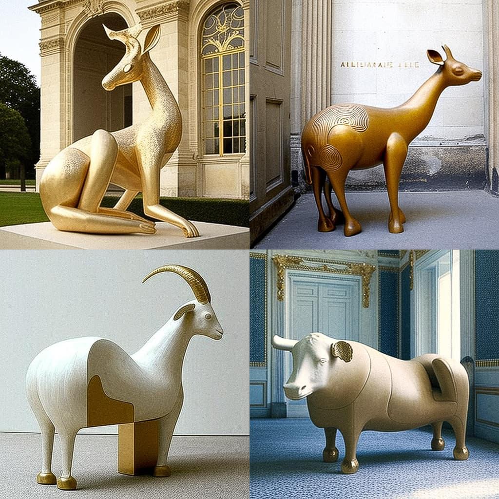 Francois-Xavier Lalanne style, Midjourney V4, render 1 of 4