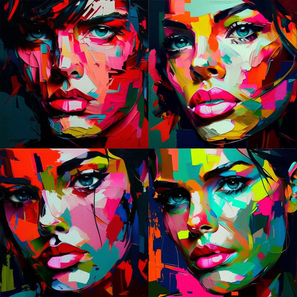 Francoise Nielly style, Midjourney V4, render 1 of 4