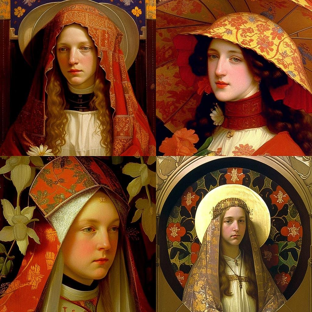Frank Cadogan Cowper style, Midjourney V4, render 1 of 4