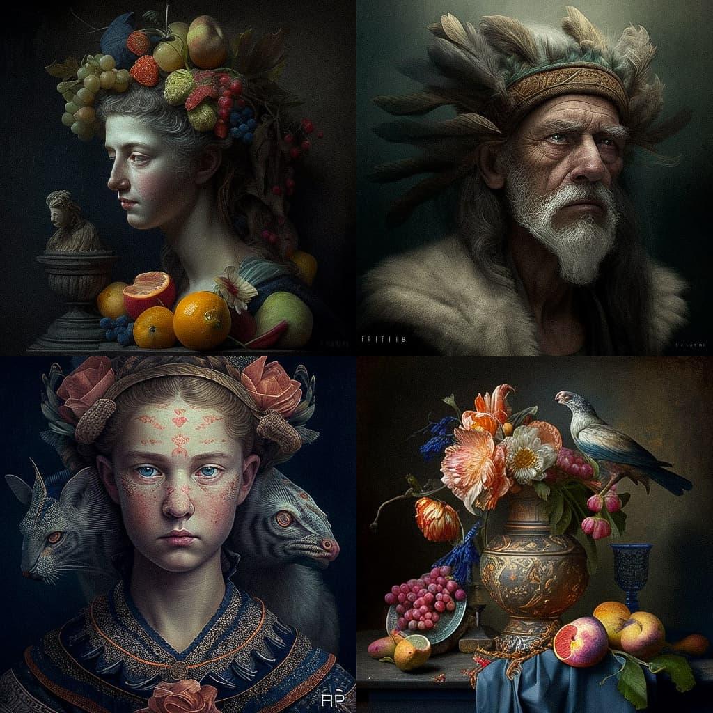Frans Floris style, Midjourney V4, render 1 of 4
