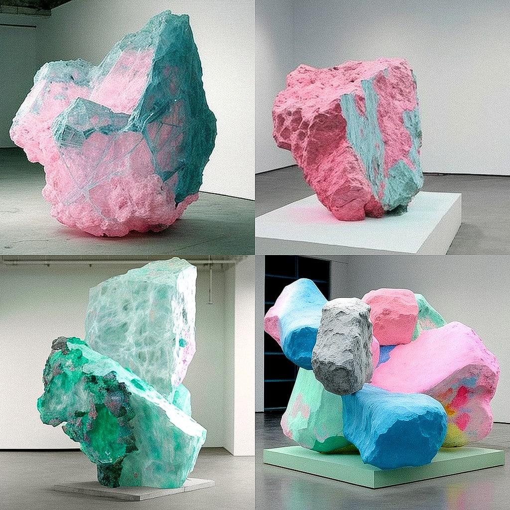 Franz West style, Midjourney V4, render 1 of 4