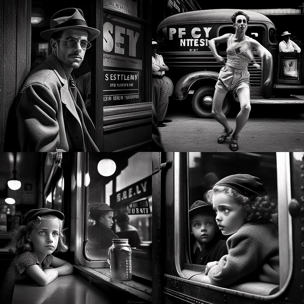 Fred Stein style, Midjourney V4, render 1 of 4