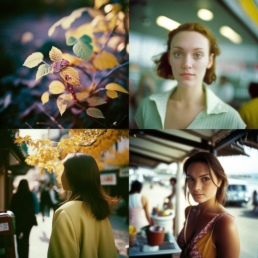 Fujicolor Pro 400H style, Midjourney V4, render 1 of 4