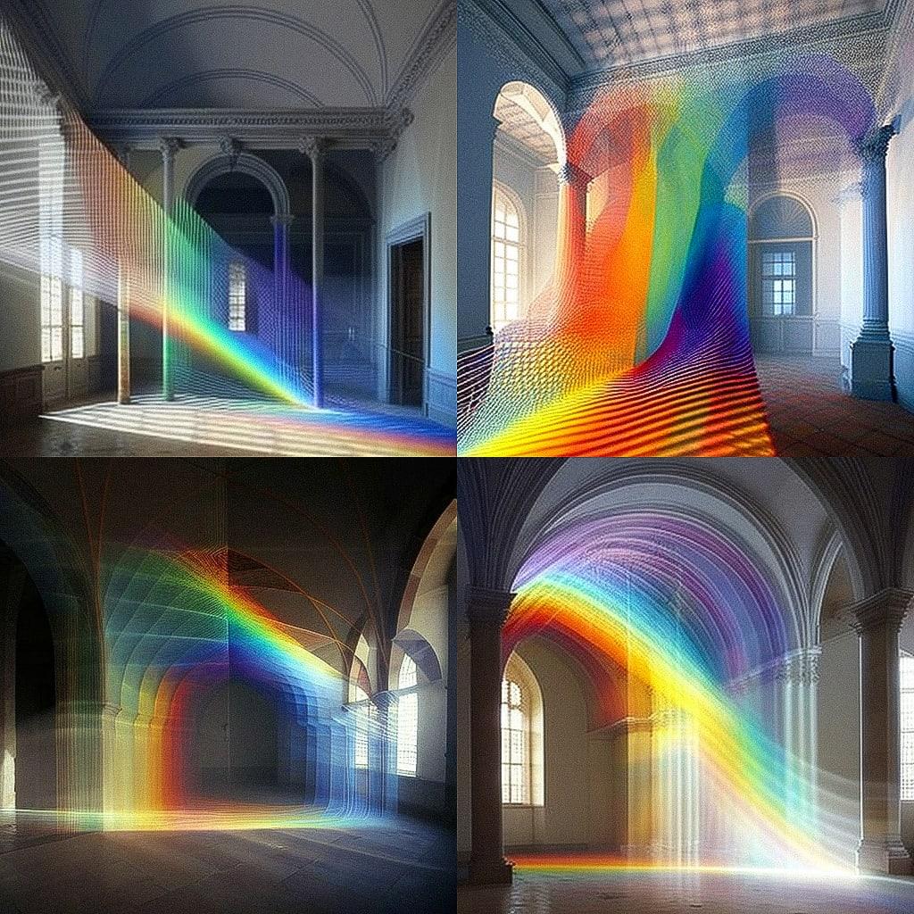 Gabriel Dawe style, Midjourney V4, render 1 of 4