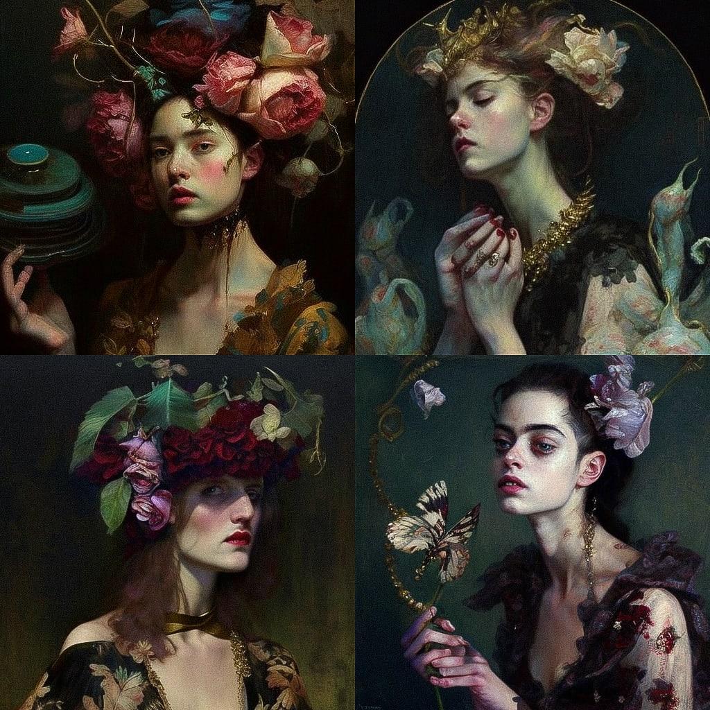 Gail Potocki style, Midjourney V4, render 1 of 4