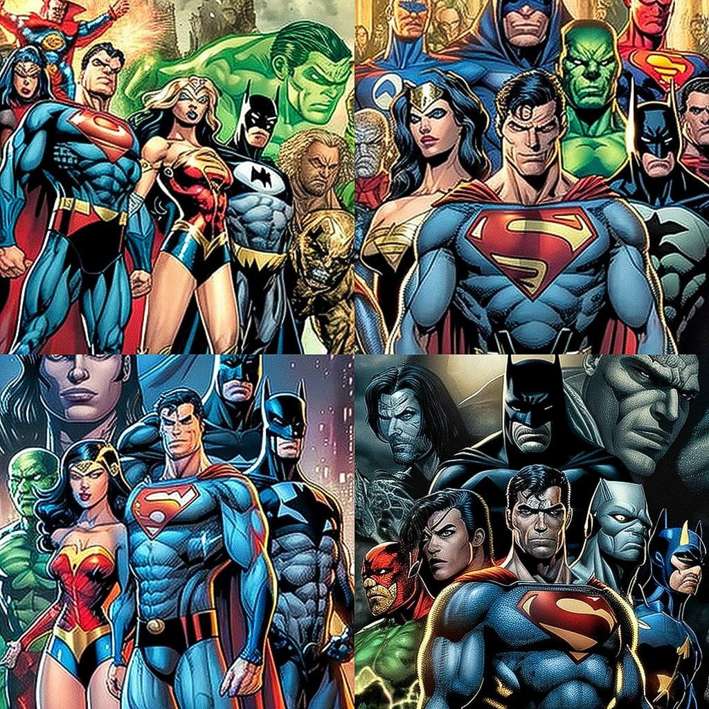 Geoff Johns style, Midjourney V4, render 1 of 4
