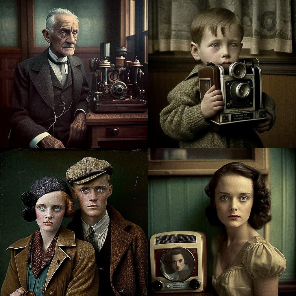 George Eastman style, Midjourney V4, render 1 of 4