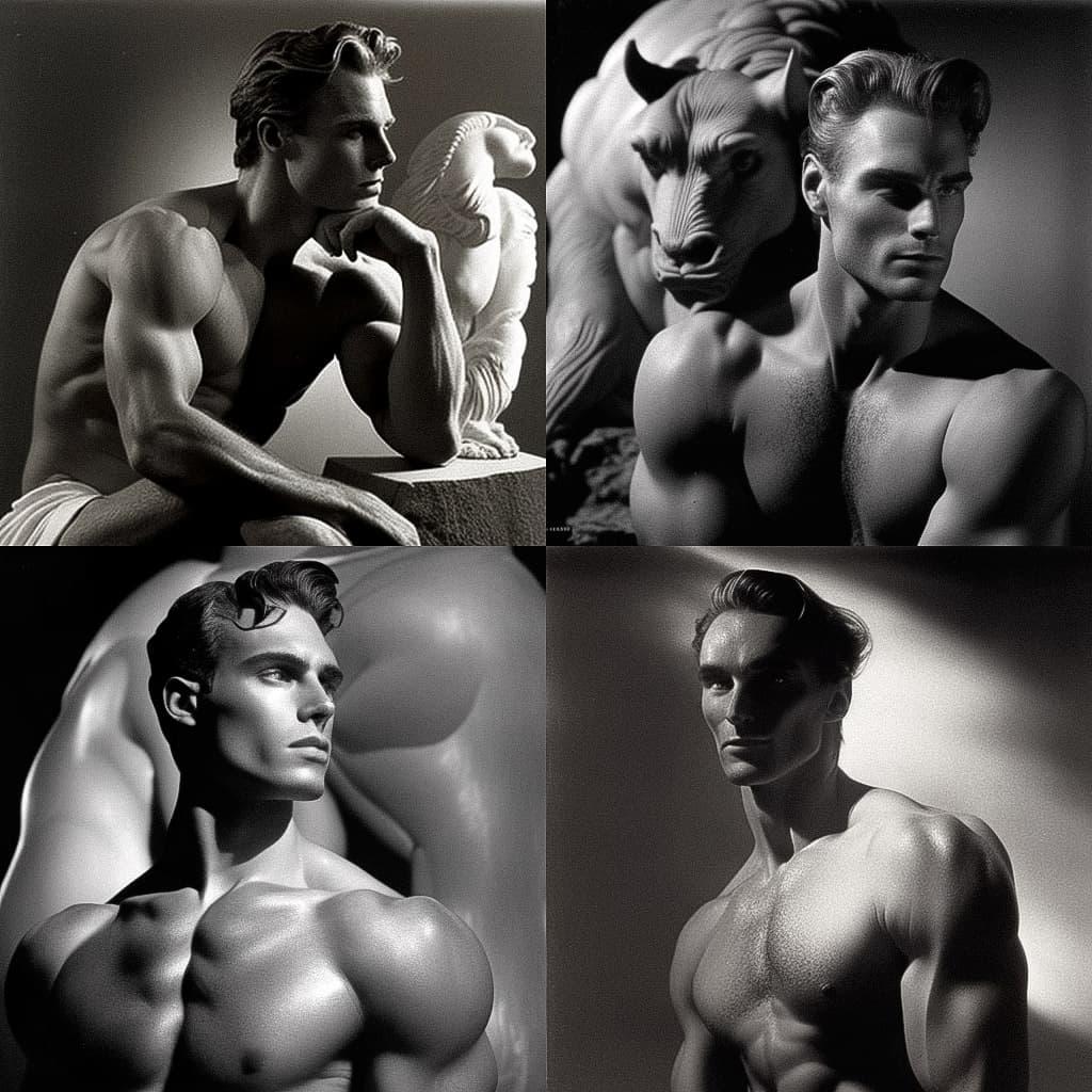 George Platt Lynes style, Midjourney V4, render 1 of 4