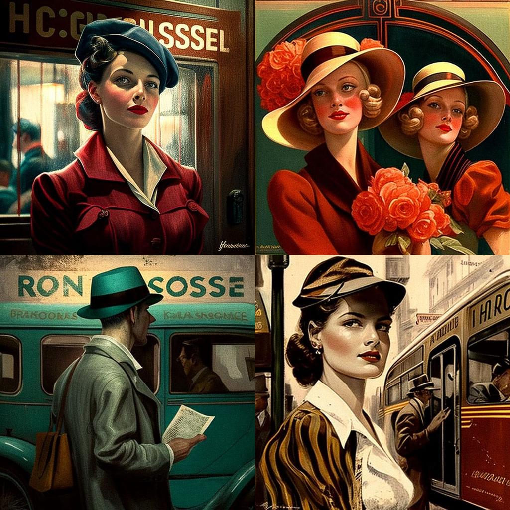 Georges Rochegrosse style, Midjourney V4, render 1 of 4