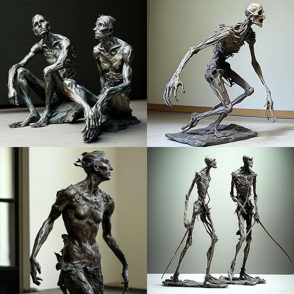 Germaine Richier style, Midjourney V4, render 1 of 4