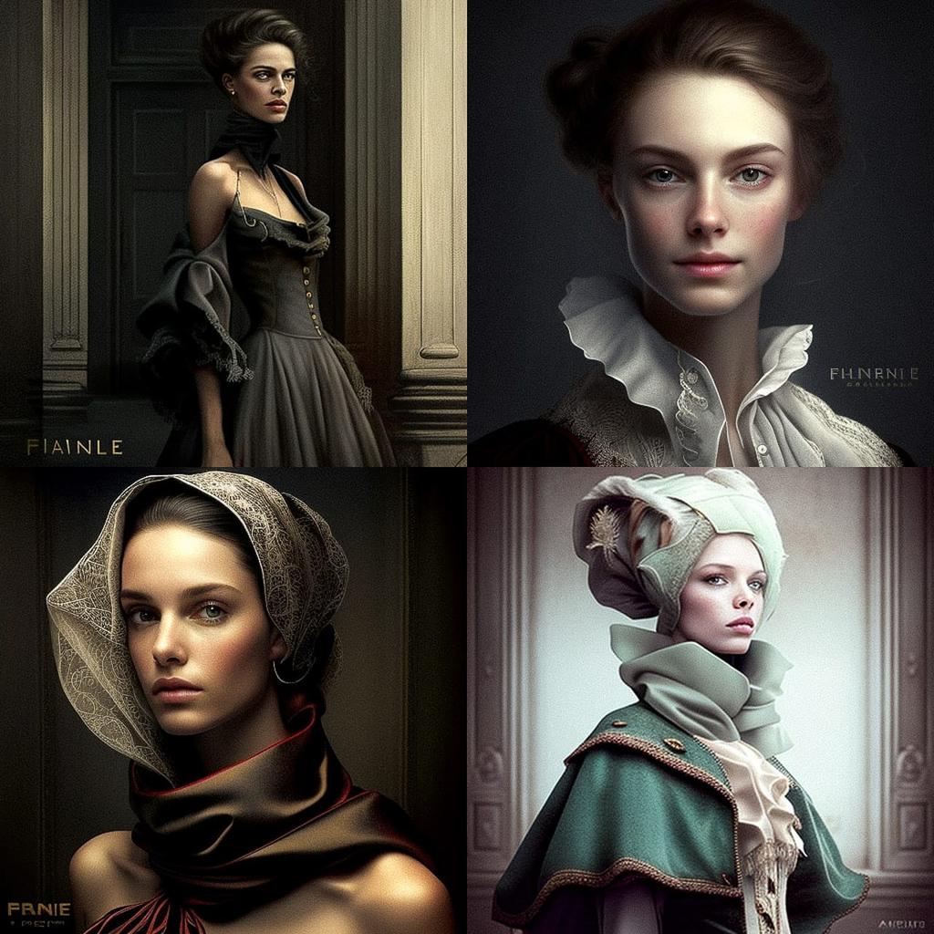 Gianfranco Ferre style, Midjourney V4, render 1 of 4