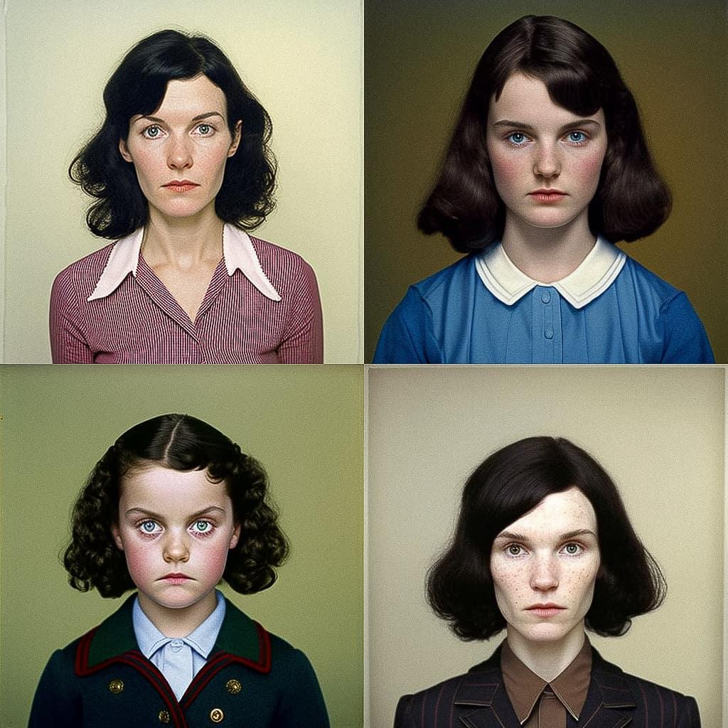 Gillian Wearing style, Midjourney V4, render 1 of 4