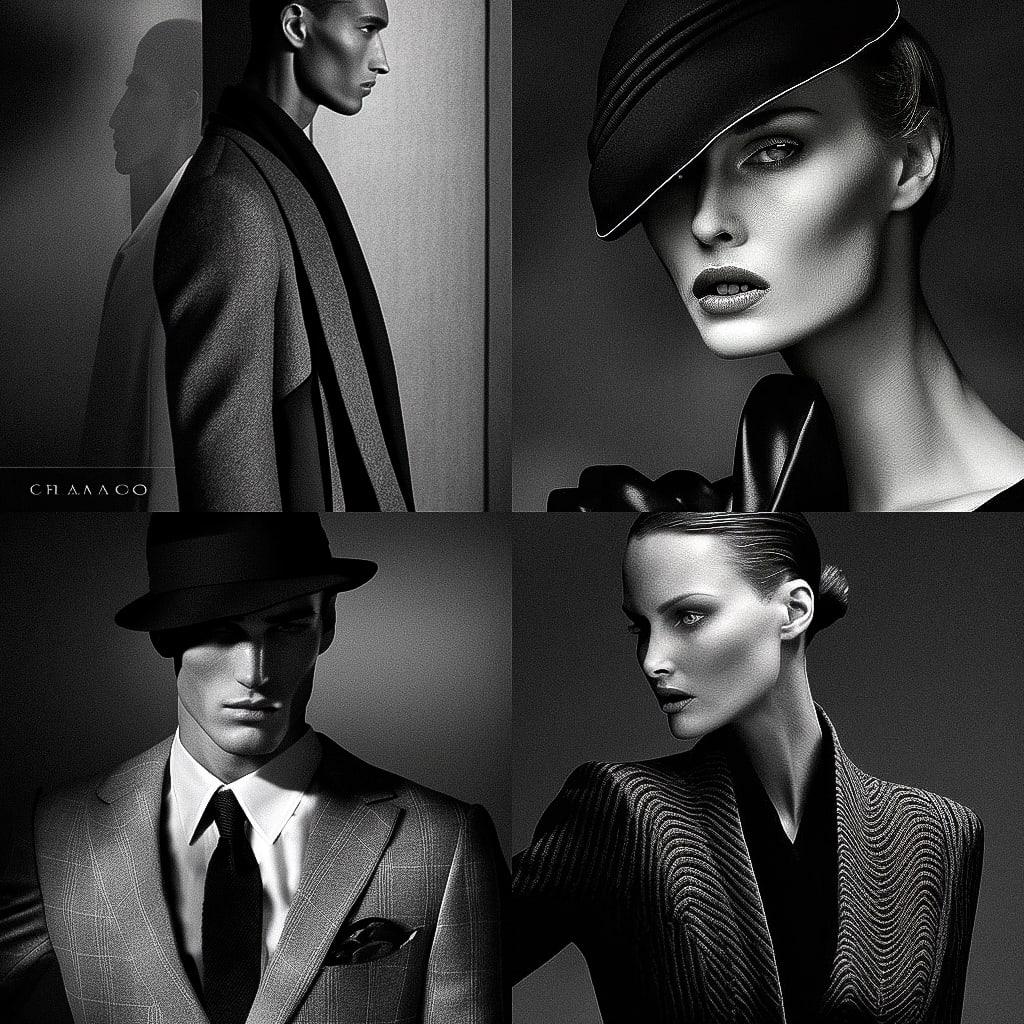 Giorgio Armani style, Midjourney V4, render 1 of 4