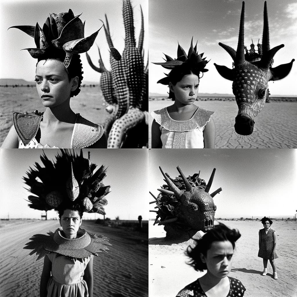 Graciela Iturbide style, Midjourney V4, render 1 of 4