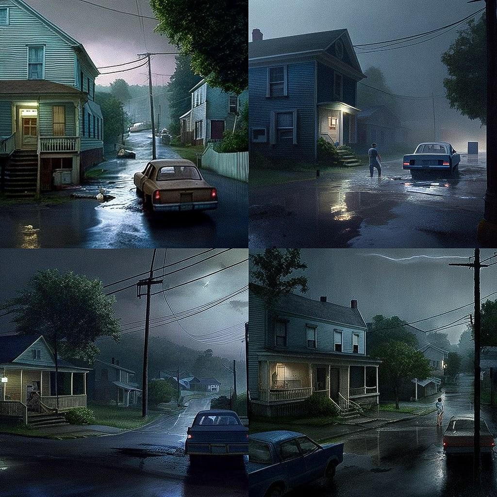 Gregory Crewdson style, Midjourney V4, render 1 of 4