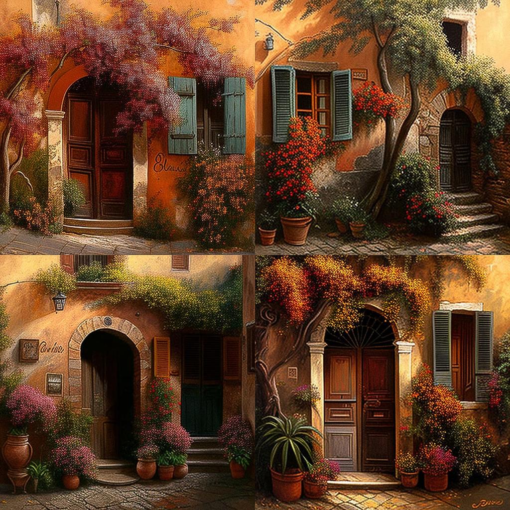 Guido Borelli da Caluso style, Midjourney V4, render 1 of 4