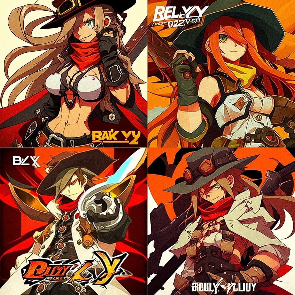 Guilty Gear Xrd REV 2 style, Midjourney V4, render 1 of 4