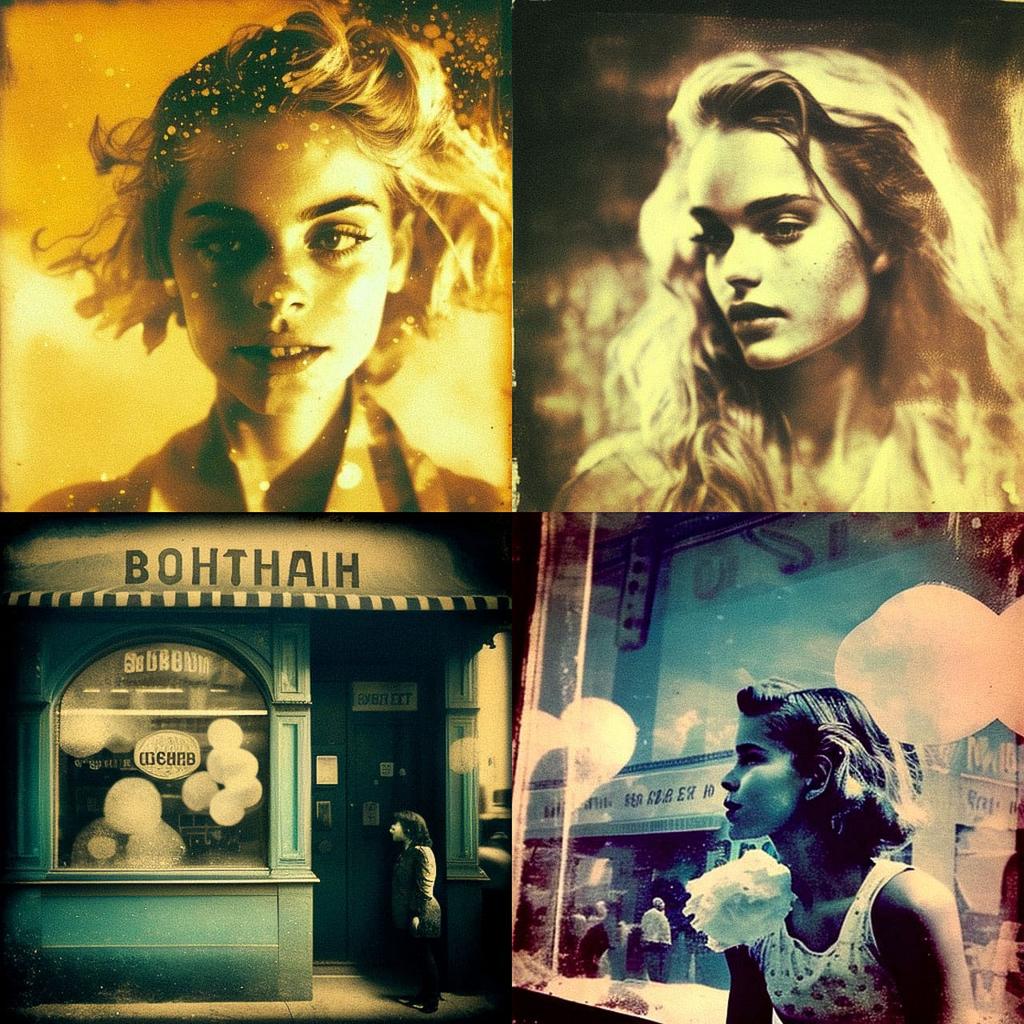 Gum Bichromate style, Midjourney V4, render 1 of 4