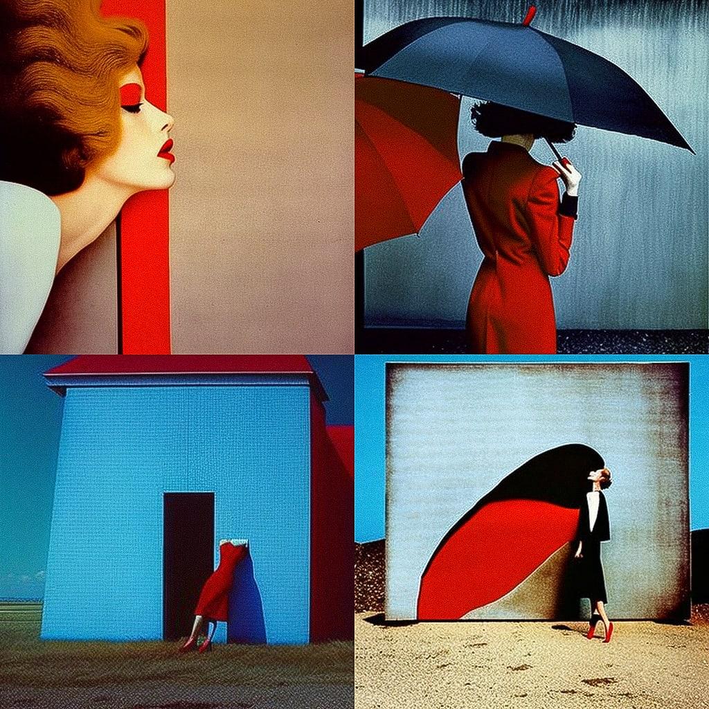 Guy Bourdin style, Midjourney V4, render 1 of 4