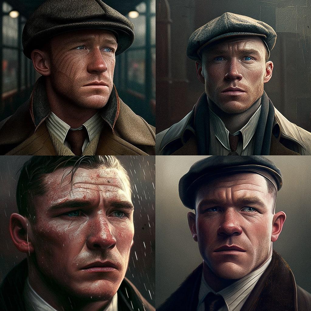 Guy Ritchie style, Midjourney V4, render 1 of 4