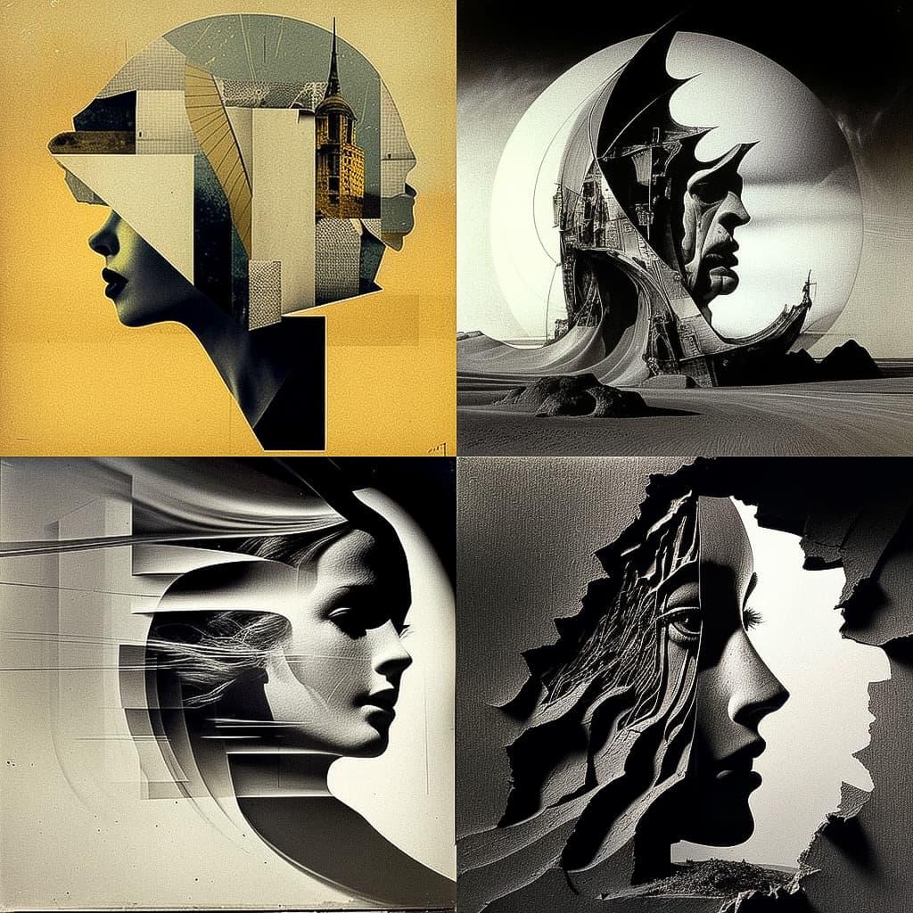 Gyorgy Kepes style, Midjourney V4, render 1 of 4