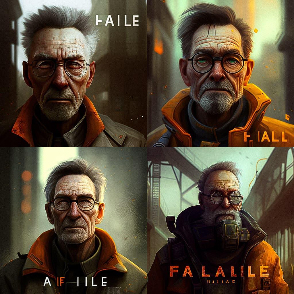 Half-Life style, Midjourney V4, render 1 of 4