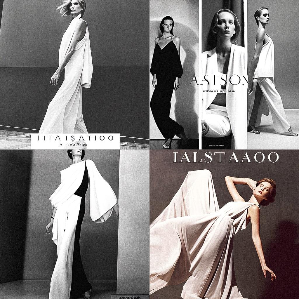 Halston style, Midjourney V4, render 1 of 4