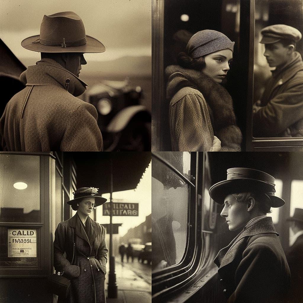 Harold Cazneaux style, Midjourney V4, render 1 of 4
