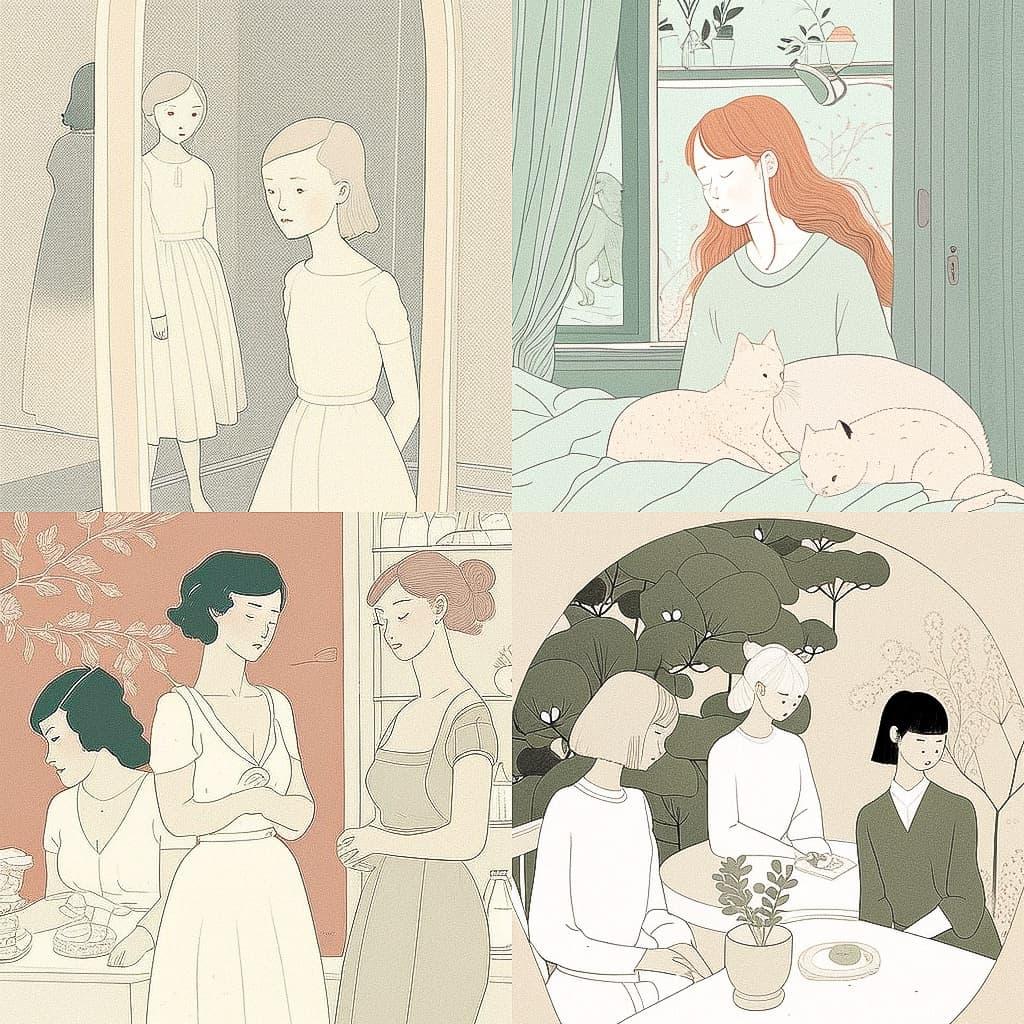 Harriet Lee-Merrion style, Midjourney V4, render 1 of 4