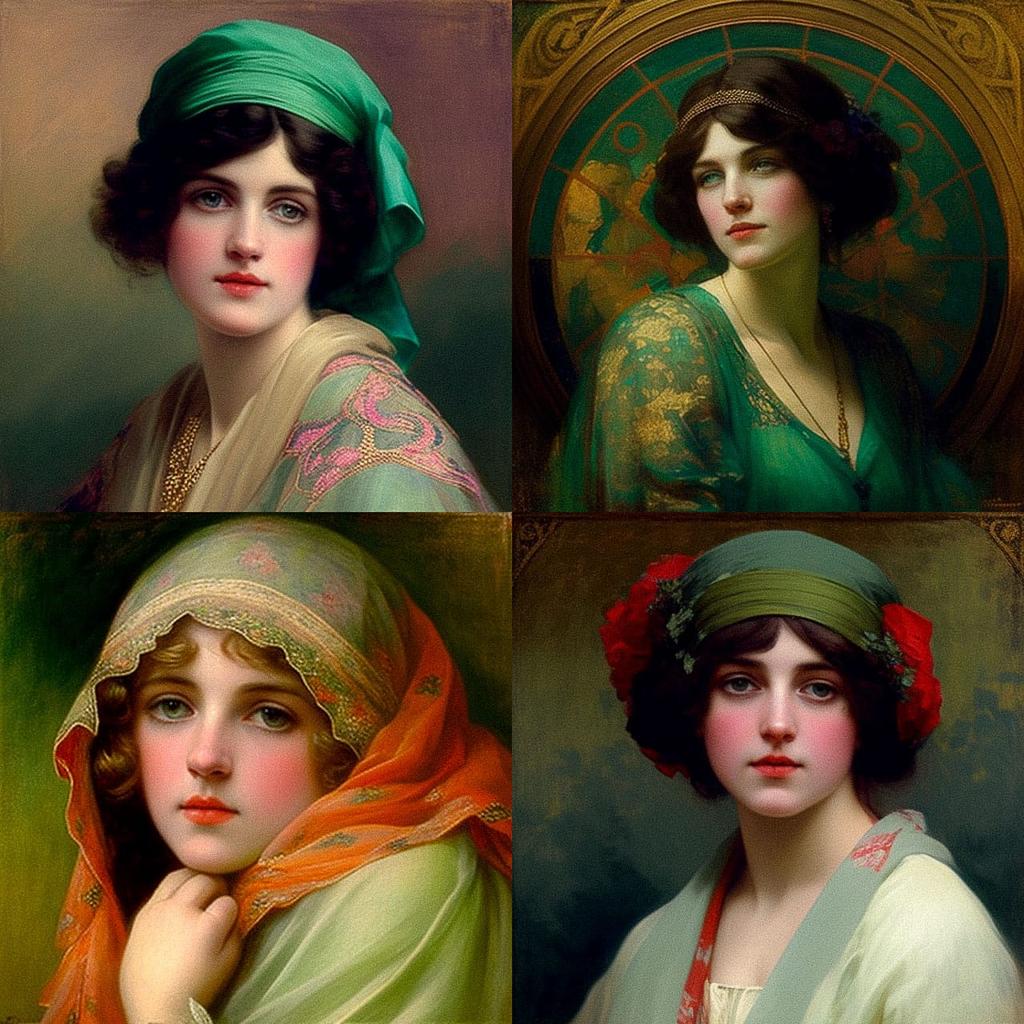Harry Siddons Mowbray style, Midjourney V4, render 1 of 4