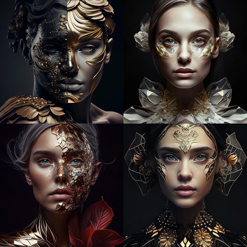 Hedi Xandt style, Midjourney V4, render 1 of 4