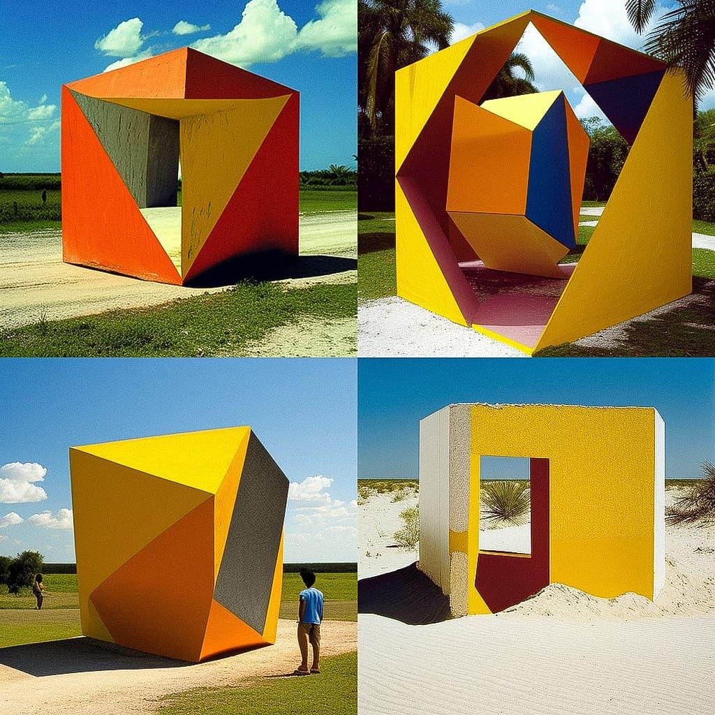 Helio Oiticica style, Midjourney V4, render 1 of 4