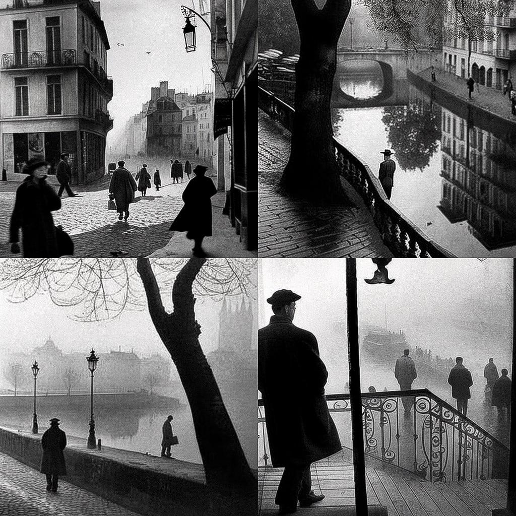 Henri Cartier-Bresson style, Midjourney V4, render 1 of 4