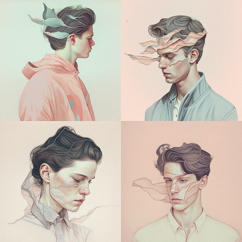 Henrietta Harris style, Midjourney V4, render 1 of 4
